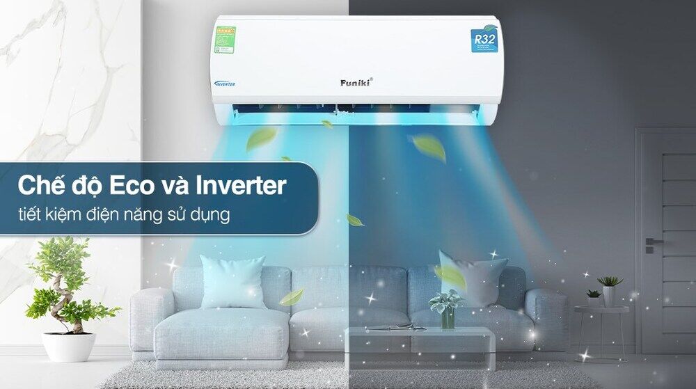 Máy lạnh Funiki Inverter 1 HP HIC09TMU.ST3 - Công nghệ tiết kiệm điện máy lạnh funiki inverter 1 hp hic09tmu.st3 - công nghệ tiết kiệm điện