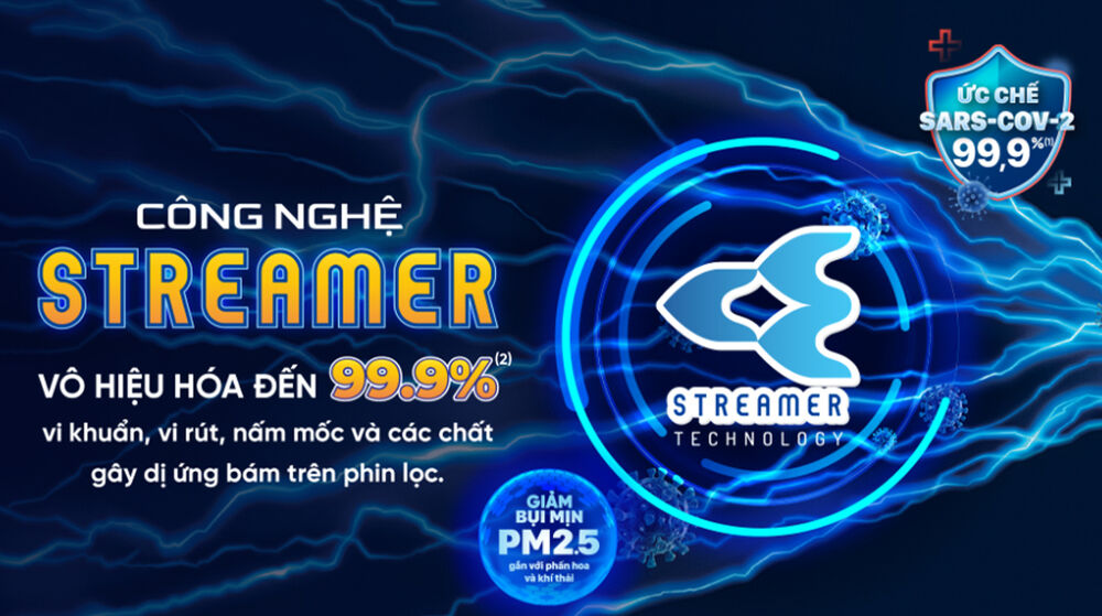 Máy lạnh Daikin Inverter 1 HP ATKF25YVMV - Công nghệ Streamer máy lạnh daikin inverter 1 hp atkf25yvmv - công nghệ streamer