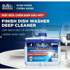 Túi 100Viên Rửa Bát Finish AllinOne+Nước Làm Bóng Finish 500ml+Dung Dịch Vệ Sinh Máy Finish 250ml