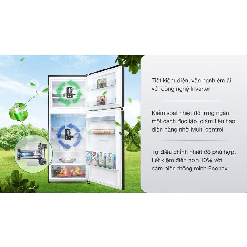 Tủ lạnh Panasonic Inverter 405 lít NR-TX461GPKV