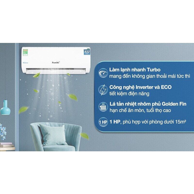 Điều hòa Funiki inverter 9000 BTU 1 chiều HIC09TMU