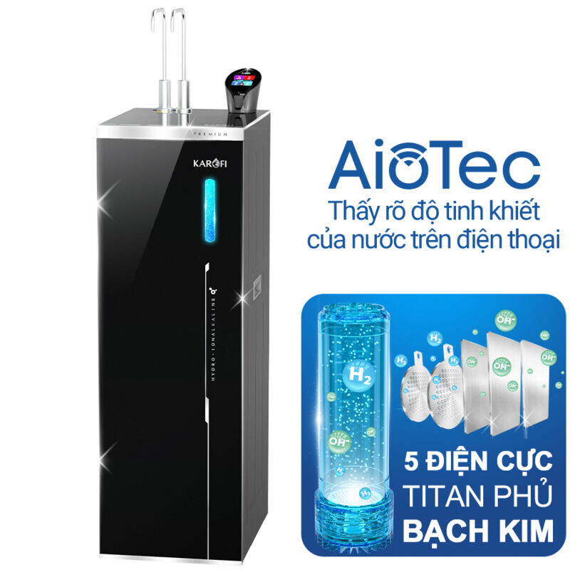 Máy lọc nước nóng lạnh Hydro-ion kiềm Karofi KAE-S86 PRO