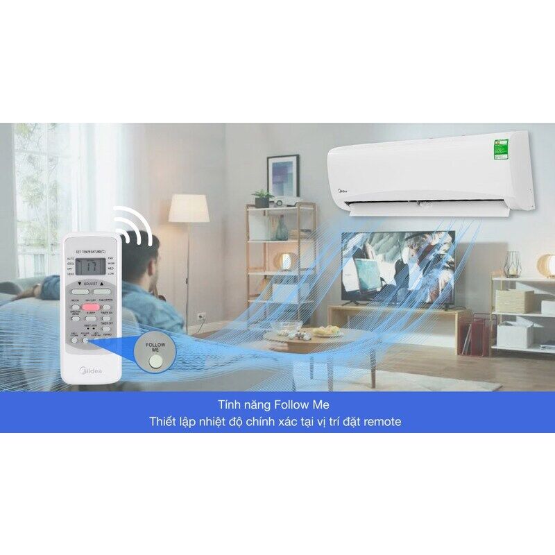 Điều hòa Midea 1 chiều 9.000BTU MSAFII-10CRN8